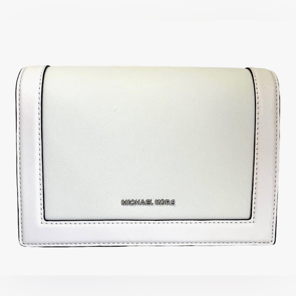 Michael Kors Jet Set Fullflap Chain Saffiano Leather Crossbody Bag USED ONCE - Picture 2 of 14